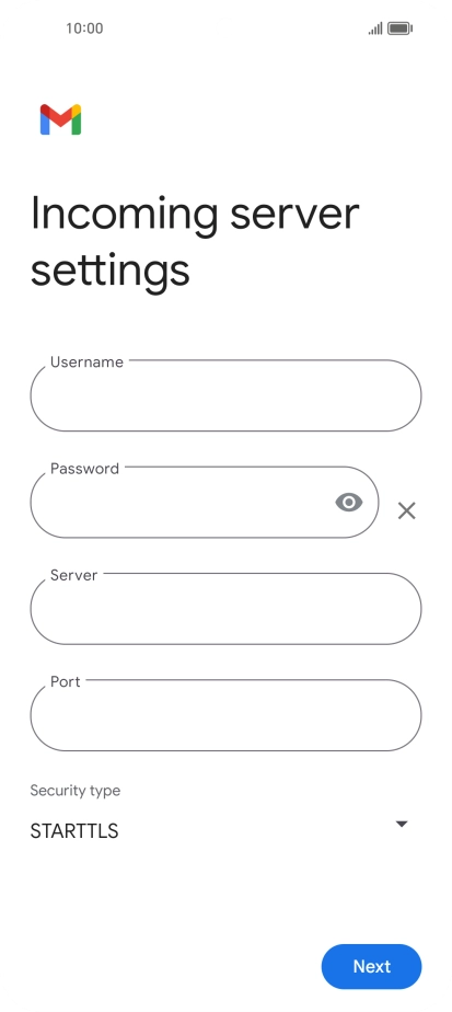 Press the field below 