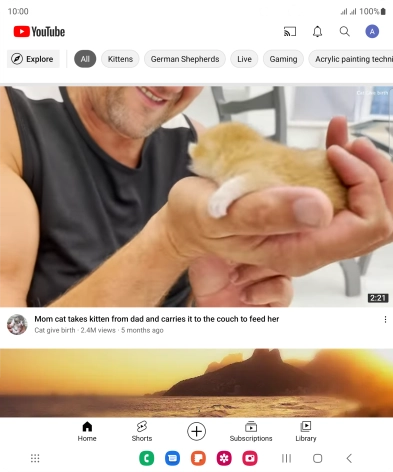 Press the upload icon.