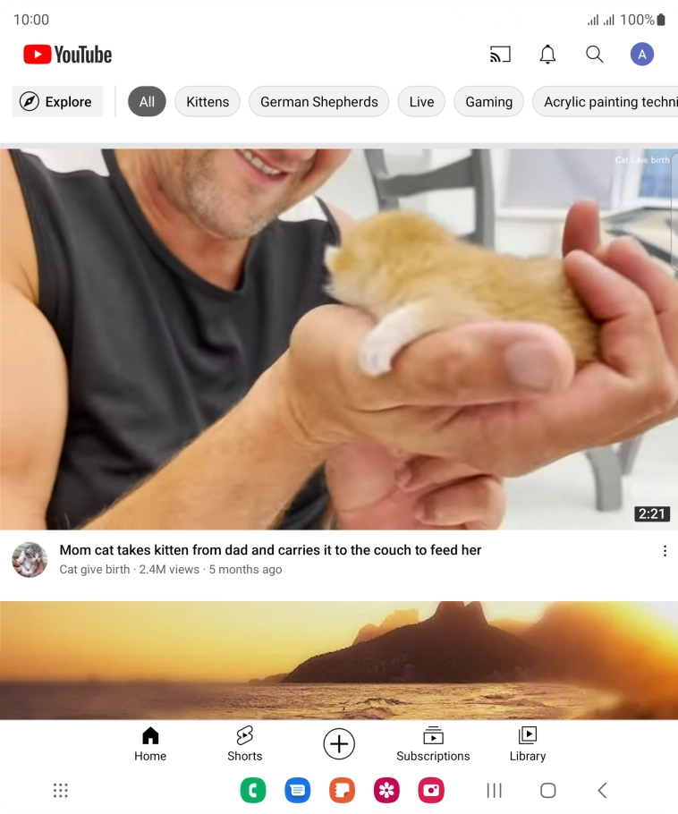 Press the upload icon.