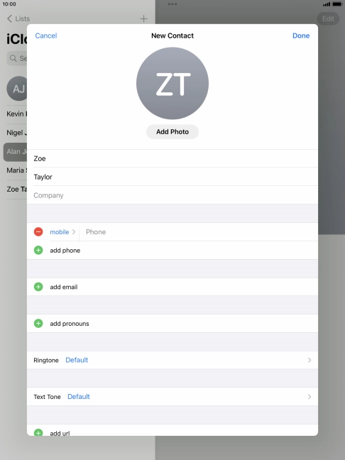 Press Phone and key in the required phone number. Press Phone and key in the required phone number.
