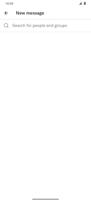 Press the search field.