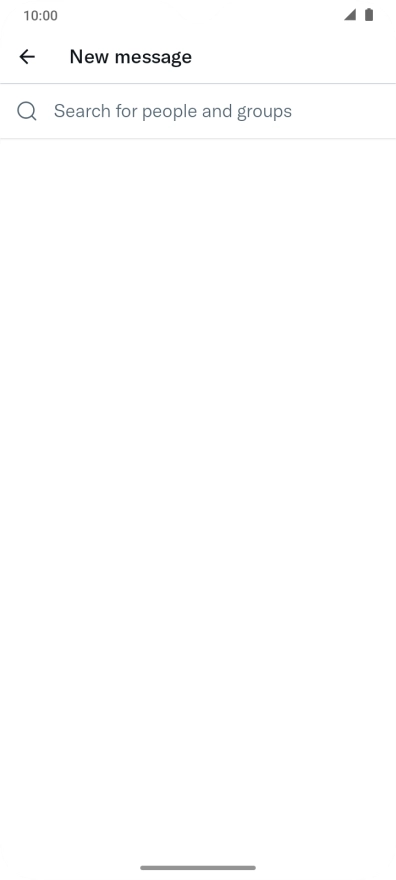 Press the search field.