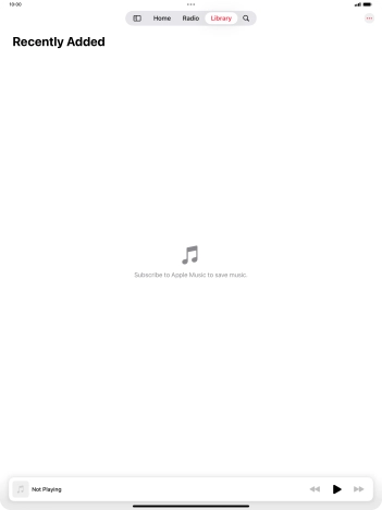 Press the iPad icon.