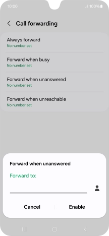 Key in +447836121121 and press Enable. Key in +447836121121 and press Enable.