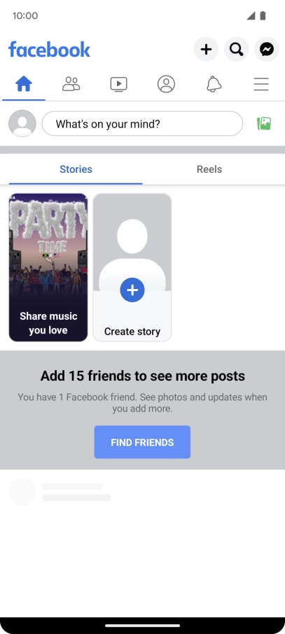 Press the text input field.