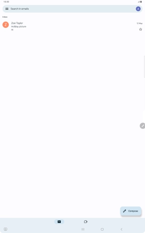 Press the menu icon.