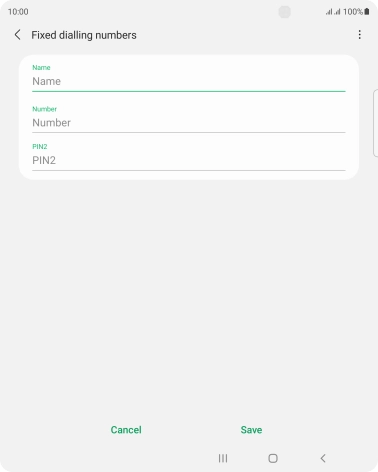 Press Name and key in the required name.