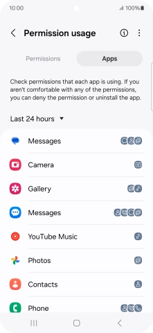 Press the drop down list.