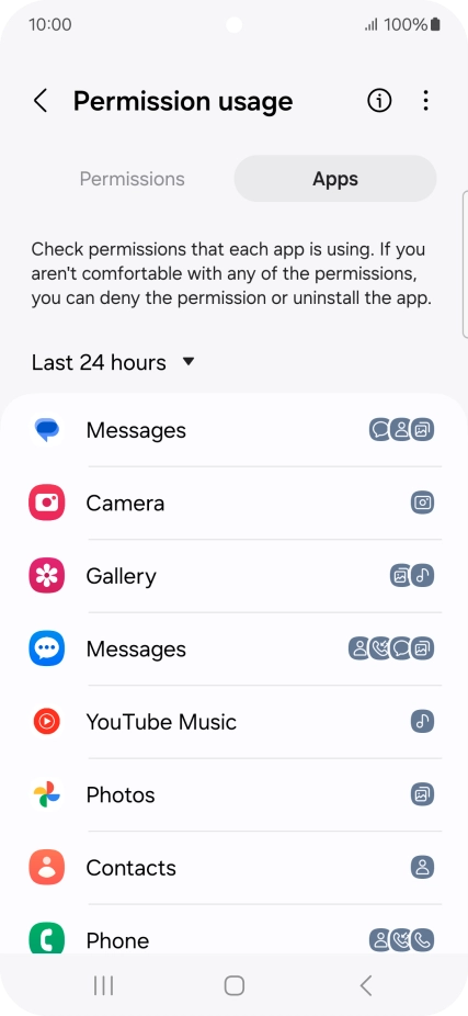 Press the drop down list.