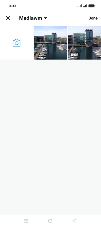 Press the required picture or video clip.