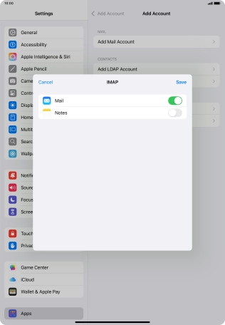 Press Save. Your email account has now been set up. To select more settings for incoming and outgoing server, proceed with the following steps.