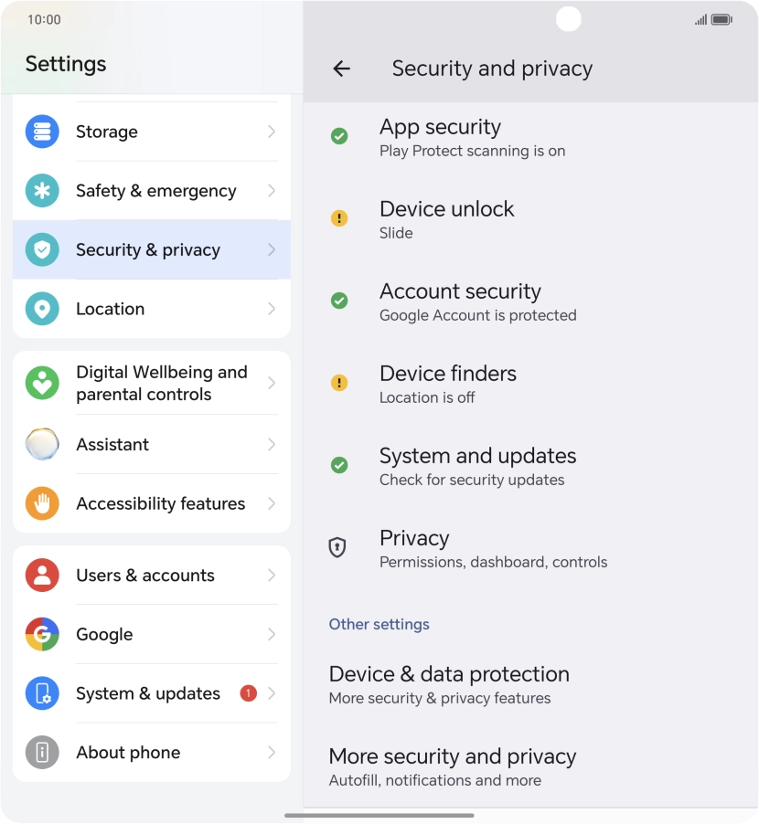 Press More security and privacy. Press More security and privacy.