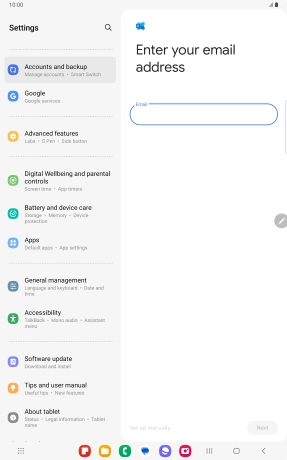 Press the field below Press the field below
