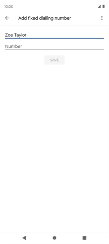 Press Number and key in the required phone number.