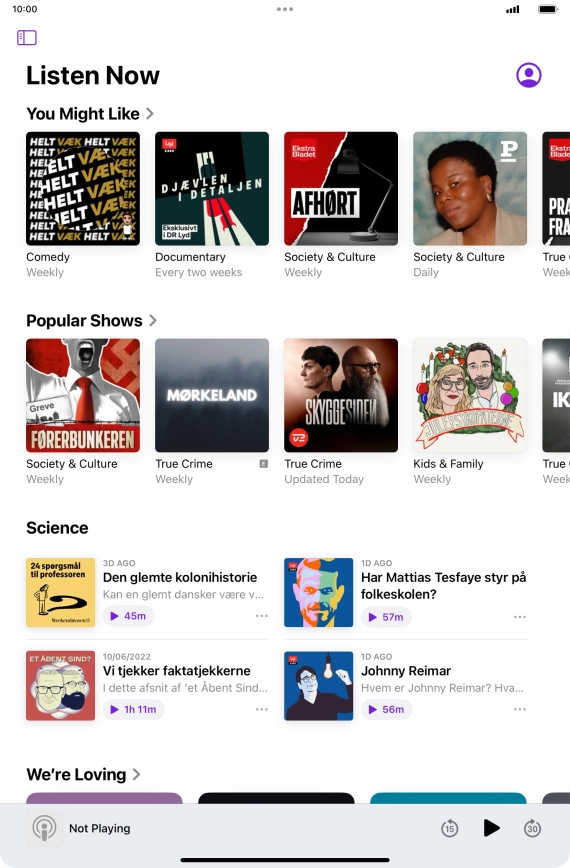 Slide your finger upwards starting from the bottom of the screen to return to the home screen.