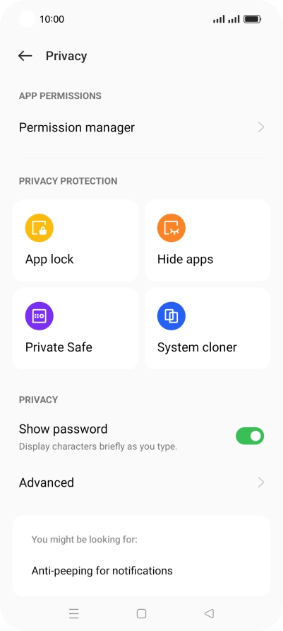 Press Permission manager. Press Permission manager.