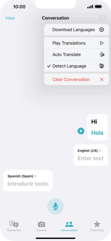 Press Clear Conversation. Press Clear Conversation.