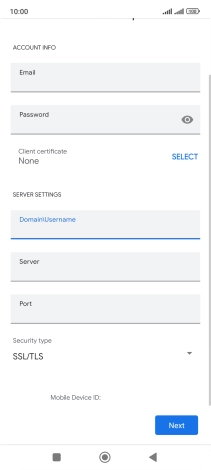 Press the field below 