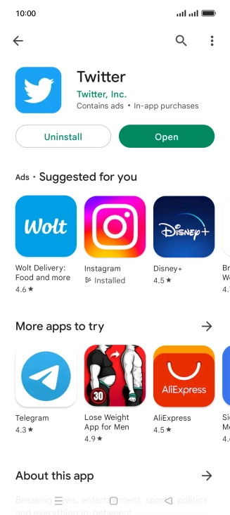 Press the Home key to return to the home screen. Press the Home key to return to the home screen.