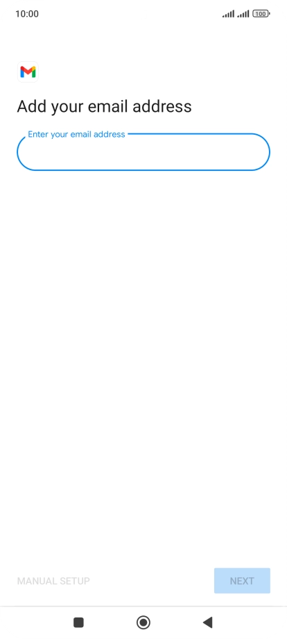 Press the field below 