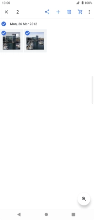 Press the share icon.