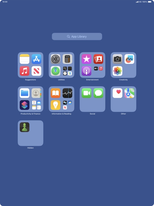 Press and hold the required app.