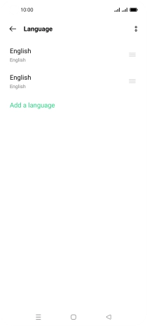 To select the new language as the default language, press the move icon next to the required language and drag it to the top of the list. To select the new language as the default language, press the move icon next to the required language and drag it to the top of the list.