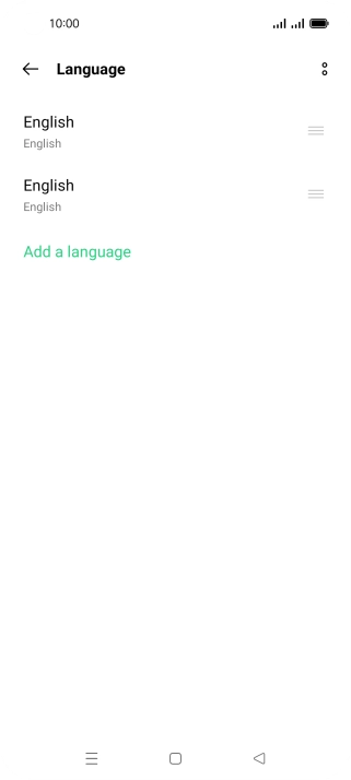 To select the new language as the default language, press the move icon next to the required language and drag it to the top of the list. To select the new language as the default language, press the move icon next to the required language and drag it to the top of the list.