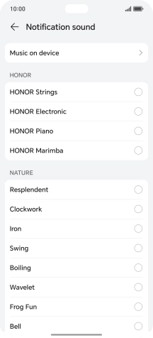 Press the required message tones to hear them.