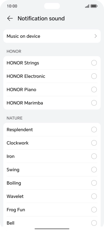 Press the required message tones to hear them.