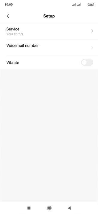Press Voicemail number.