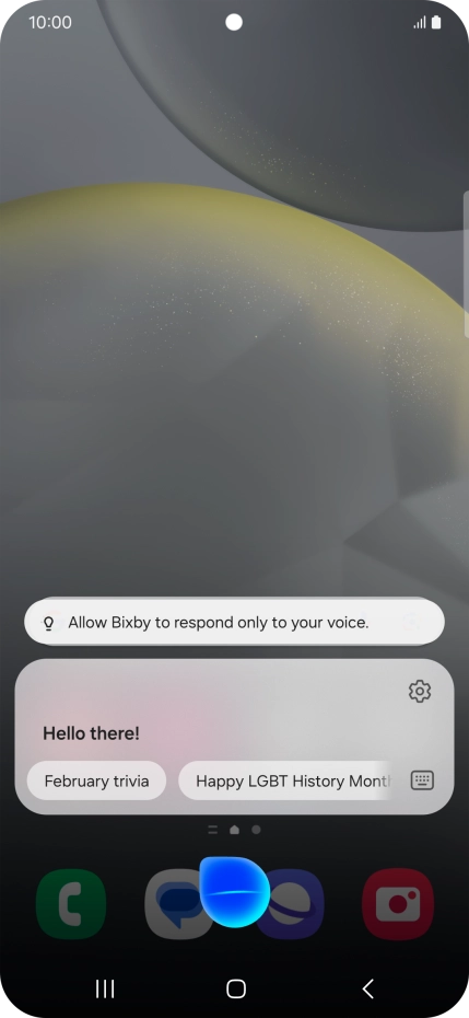 Press the settings icon.