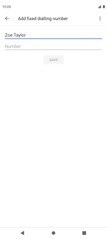 Press Number and key in the required phone number.