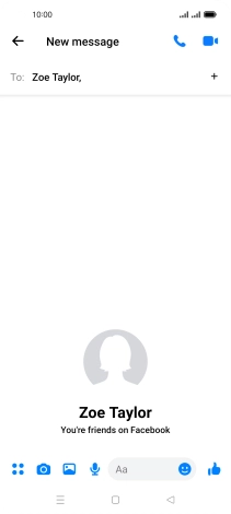 Press the text input field.