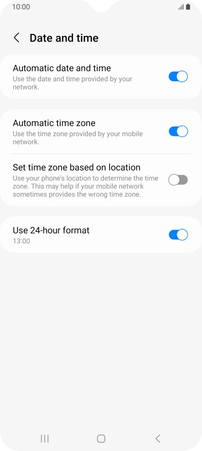 Press the Home key to return to the home screen.