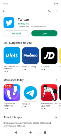 Press the Home key to return to the home screen.