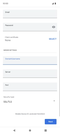 Press the field below 