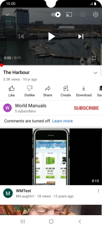 Press the Home key to return to the home screen.