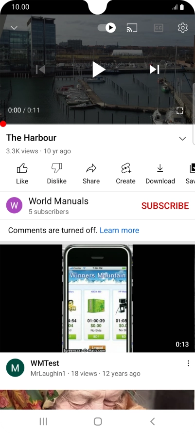 Press the Home key to return to the home screen.