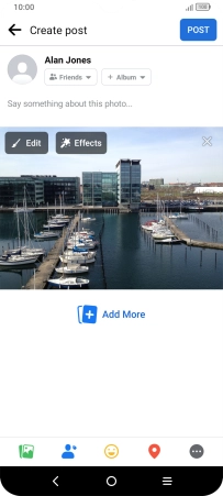 Press the text input field and key in the required text.