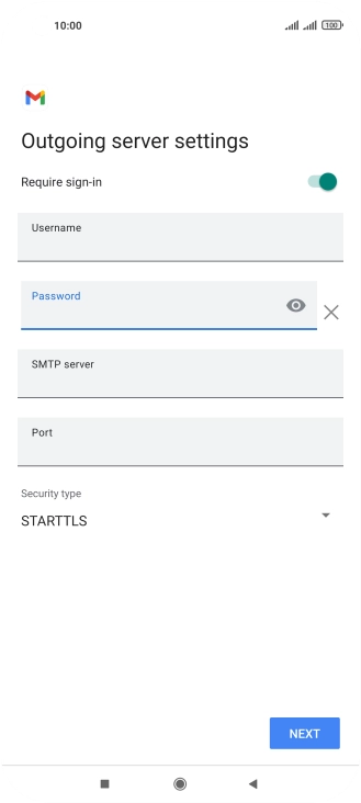 Press the field below 