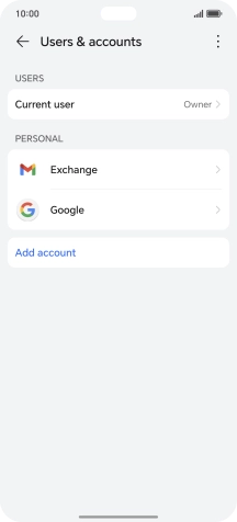 Press the required account type. Press the required account type.