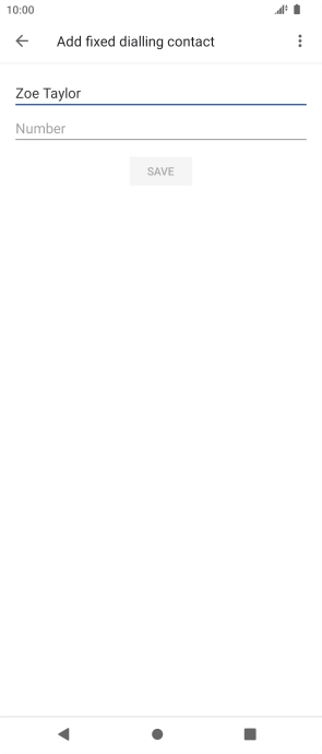 Press Number and key in the required phone number.