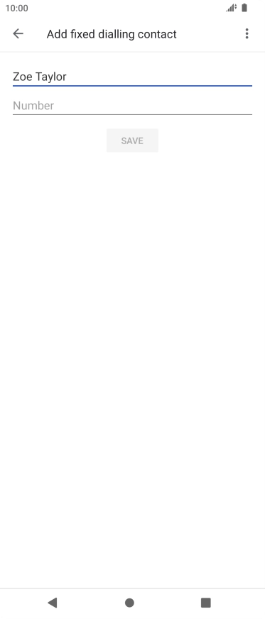 Press Number and key in the required phone number.