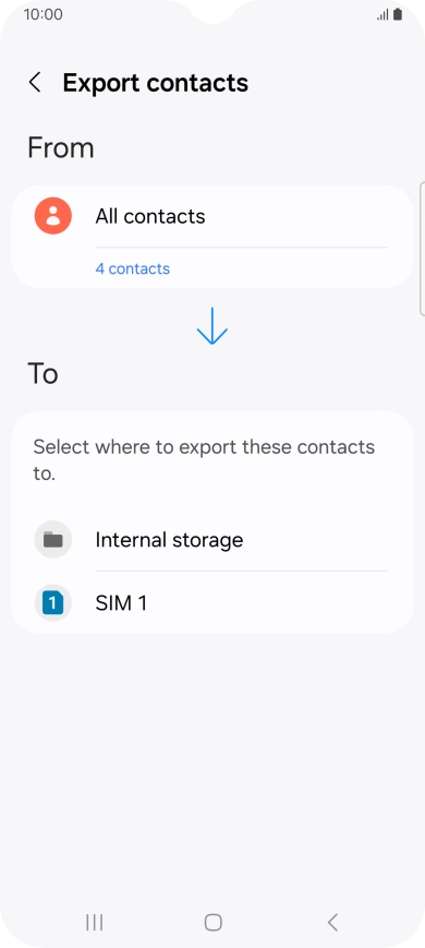 Press the name of the SIM.