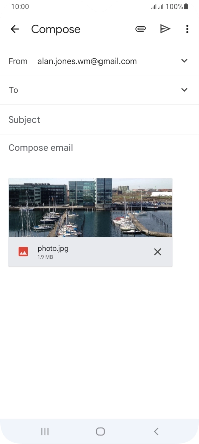 Press the field next to 