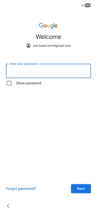 Press the field below 