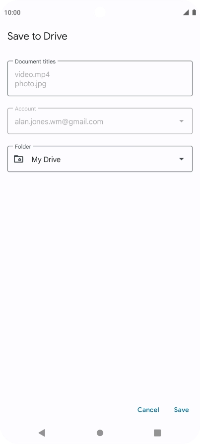 Press the field below 