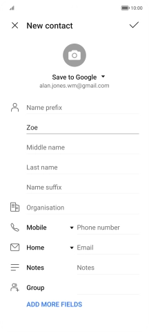 Press Last name and key in the required last name.
