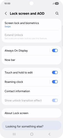Press Screen lock and biometrics.
